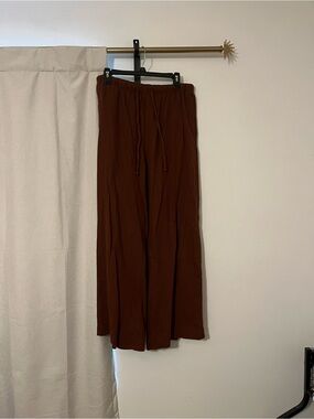 Old Navy Wide-Leg Drawstring Pants in Brown rust